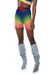 PRIDE EFFECT MESH BIKER SHORT