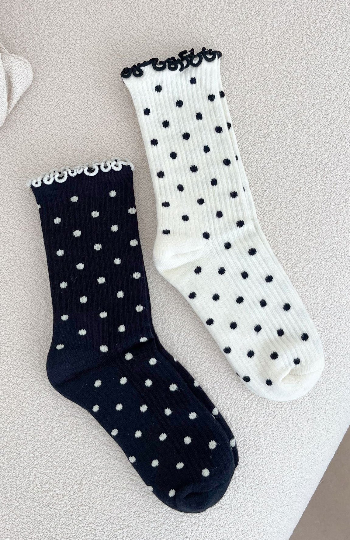 Worth Sharing 2 Pack Socks Cream/Black