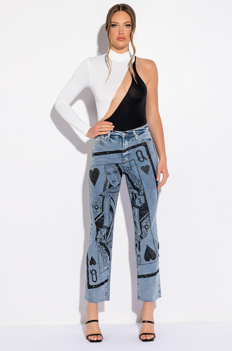 QUEEN OF MY HEART WIDE LEG DENIM