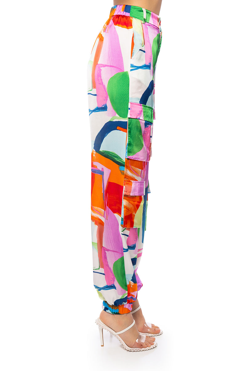 QUINN ABSTRACT PRINTED JOGGER