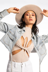 REMI CUT OUT DETAIL KNIT TOP