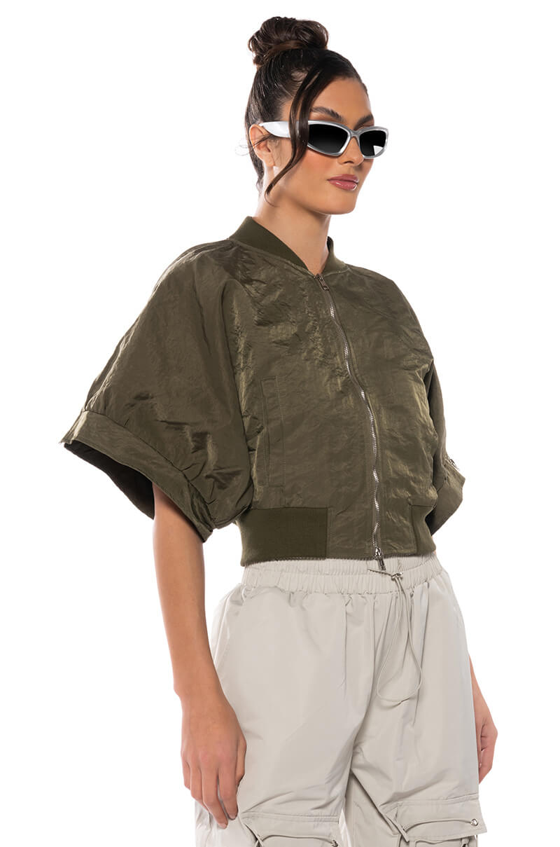 REPORTING FOR DUTY SHORT SLEEVE BOMBER