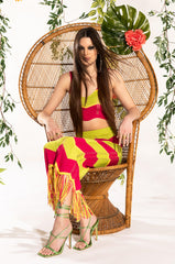 GRENADA ISLAND KNIT MIDI SKIRT