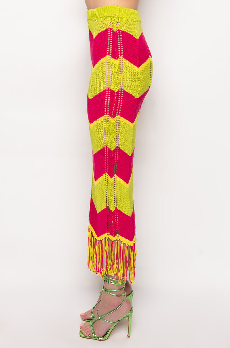 GRENADA ISLAND KNIT MIDI SKIRT
