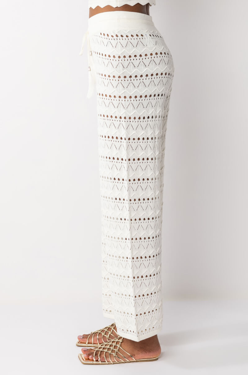 RESORT READY CROCHET WIDE LEG PANT