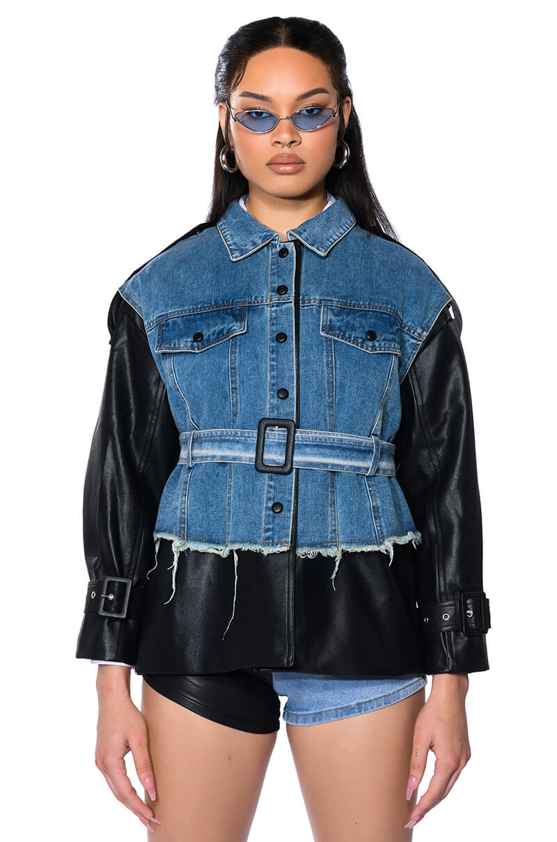 RHODE MIX MEDIA DENIM SHACKET