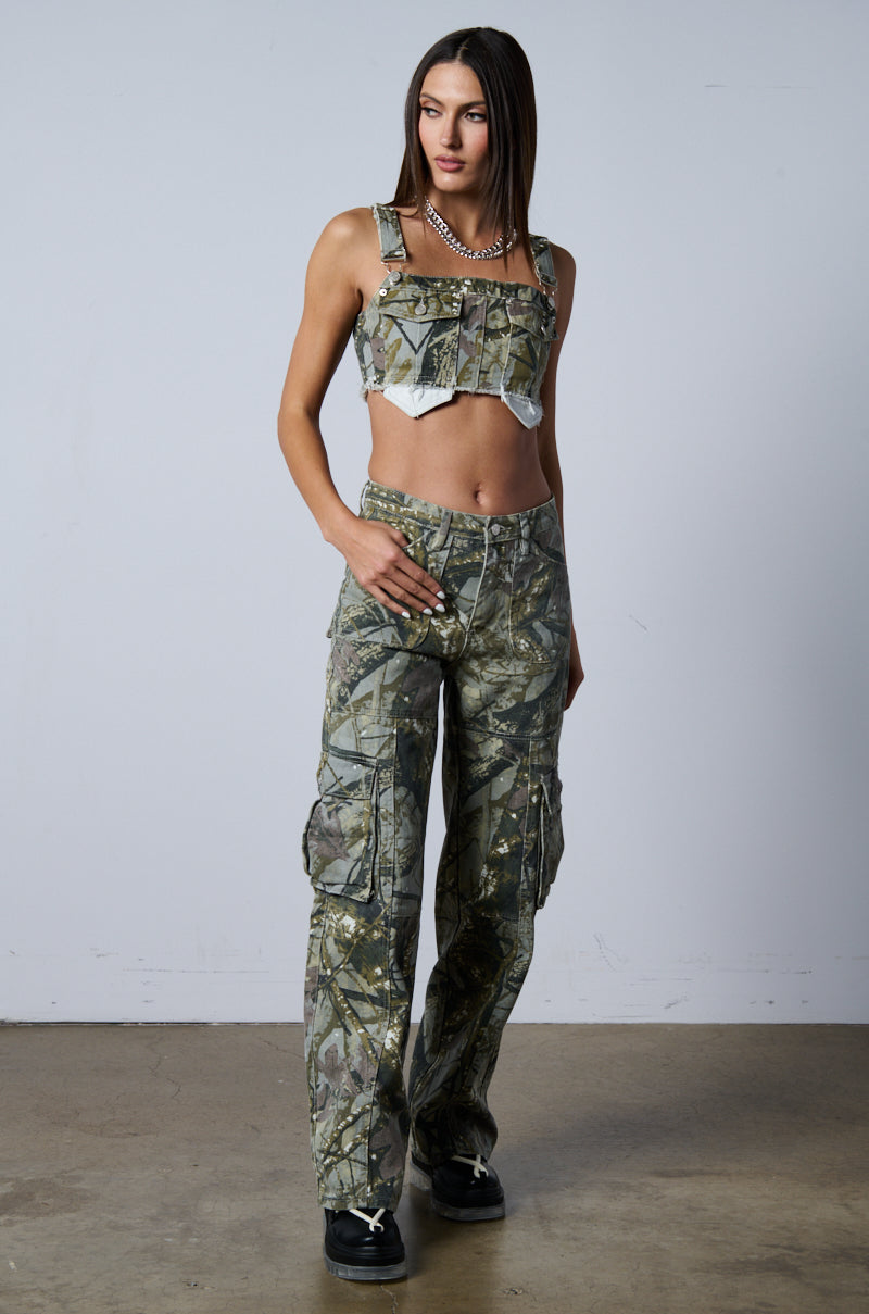 RITCHEY PRINTED CROP TOP