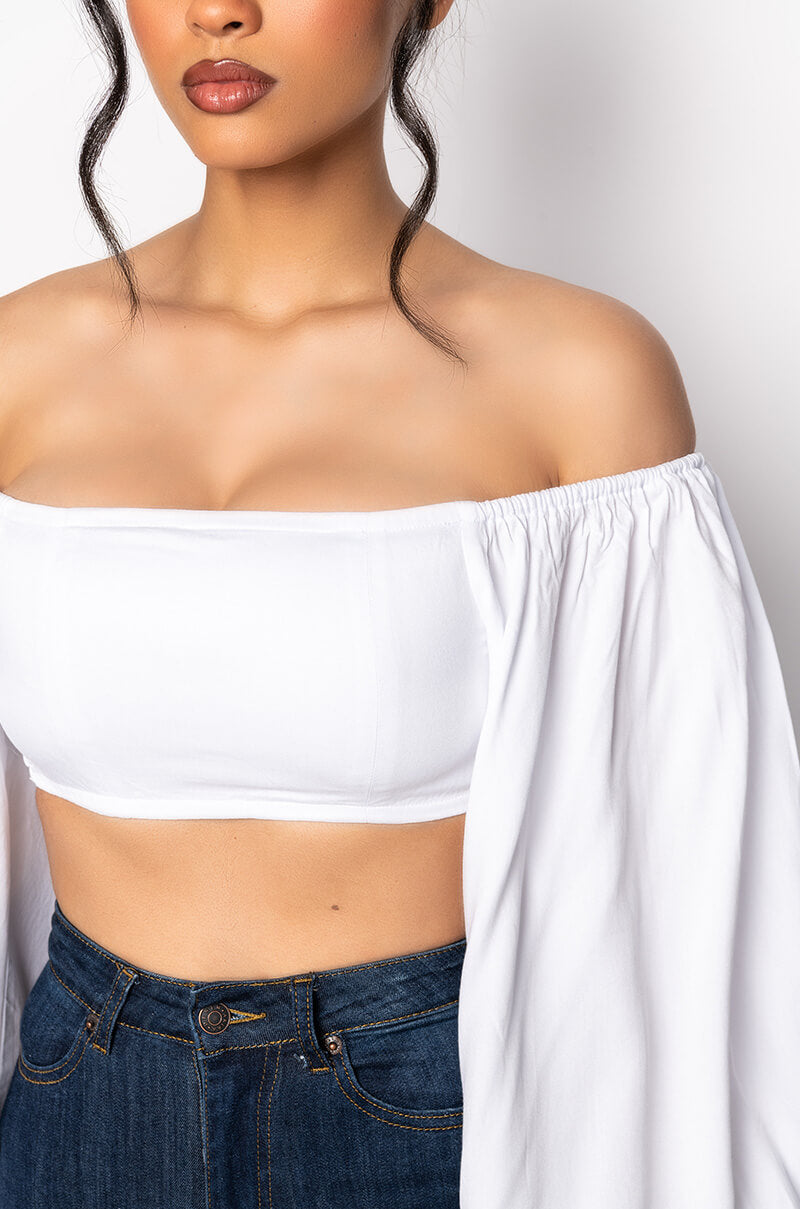 ROCK THE BOAT OFF SHOULDER BLOUSE