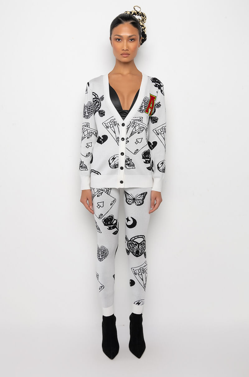 ROLL THE DICE KNIT JOGGER