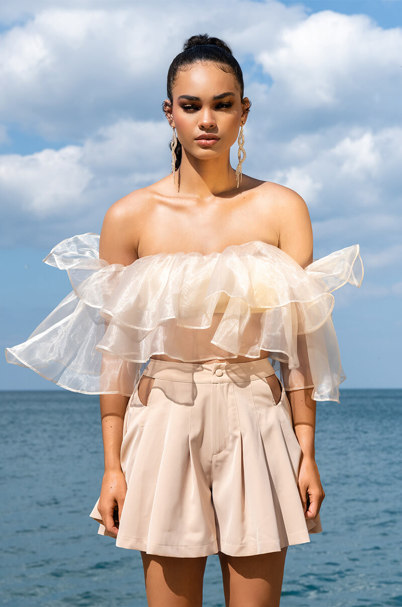 ROSIE RUFFLE SLEEVE BLOUSE