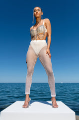 ROWDY FISHNET LEGGING