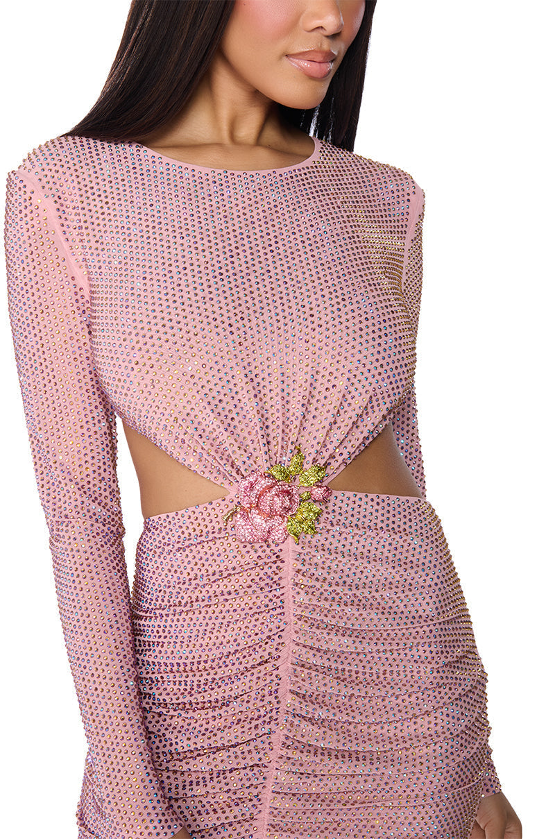 RUBY CUT OUT SEQUIN MINI DRESS