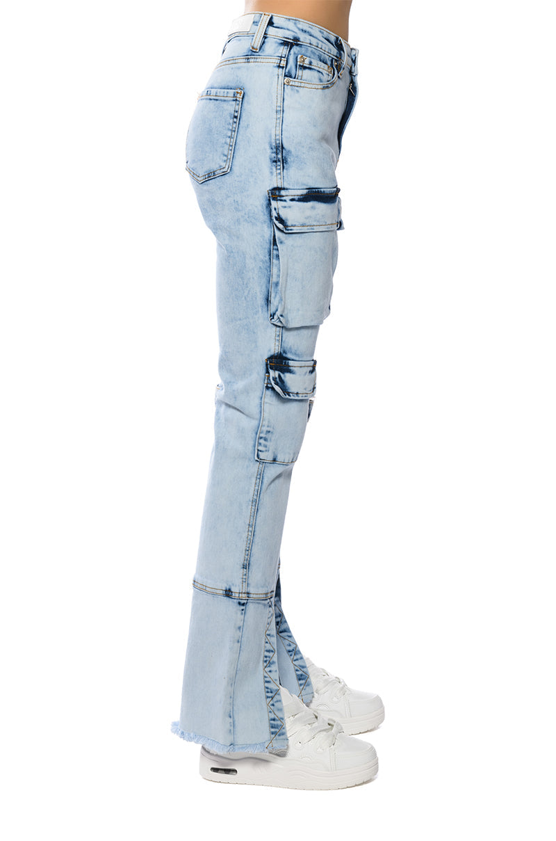 SAMMI DENIM CARGO PANT