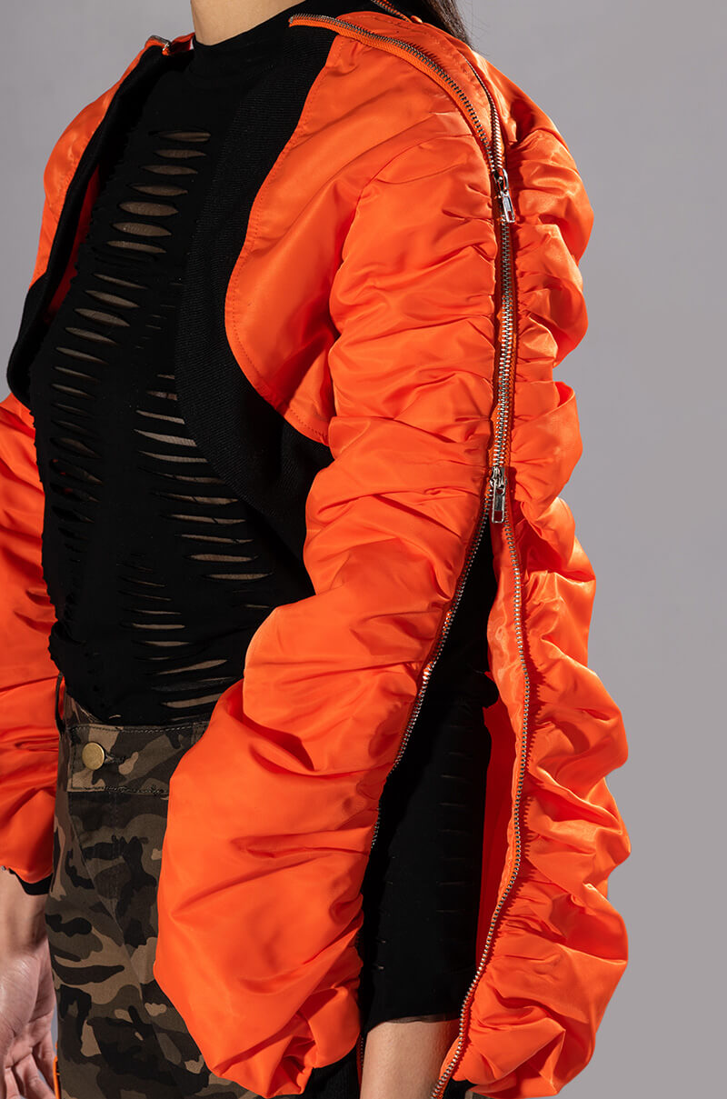 SCOTLAND YARD CROP BOLERO BOMBER JACKET