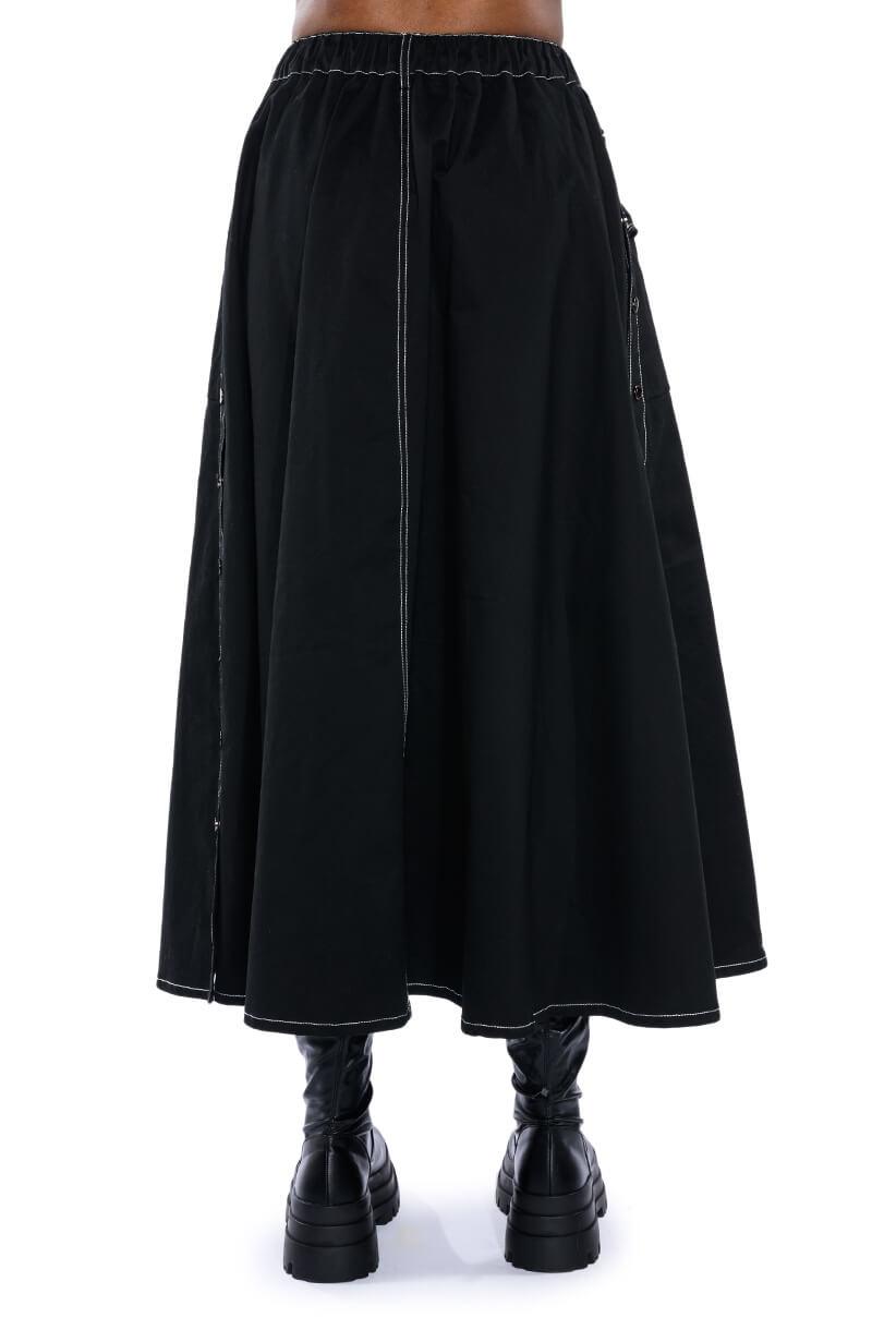 SECRET ADMIRER DENIM MAXI SKIRT