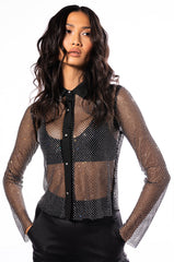 SEE YA LATER EMBELLISHED BUTTON DOWN