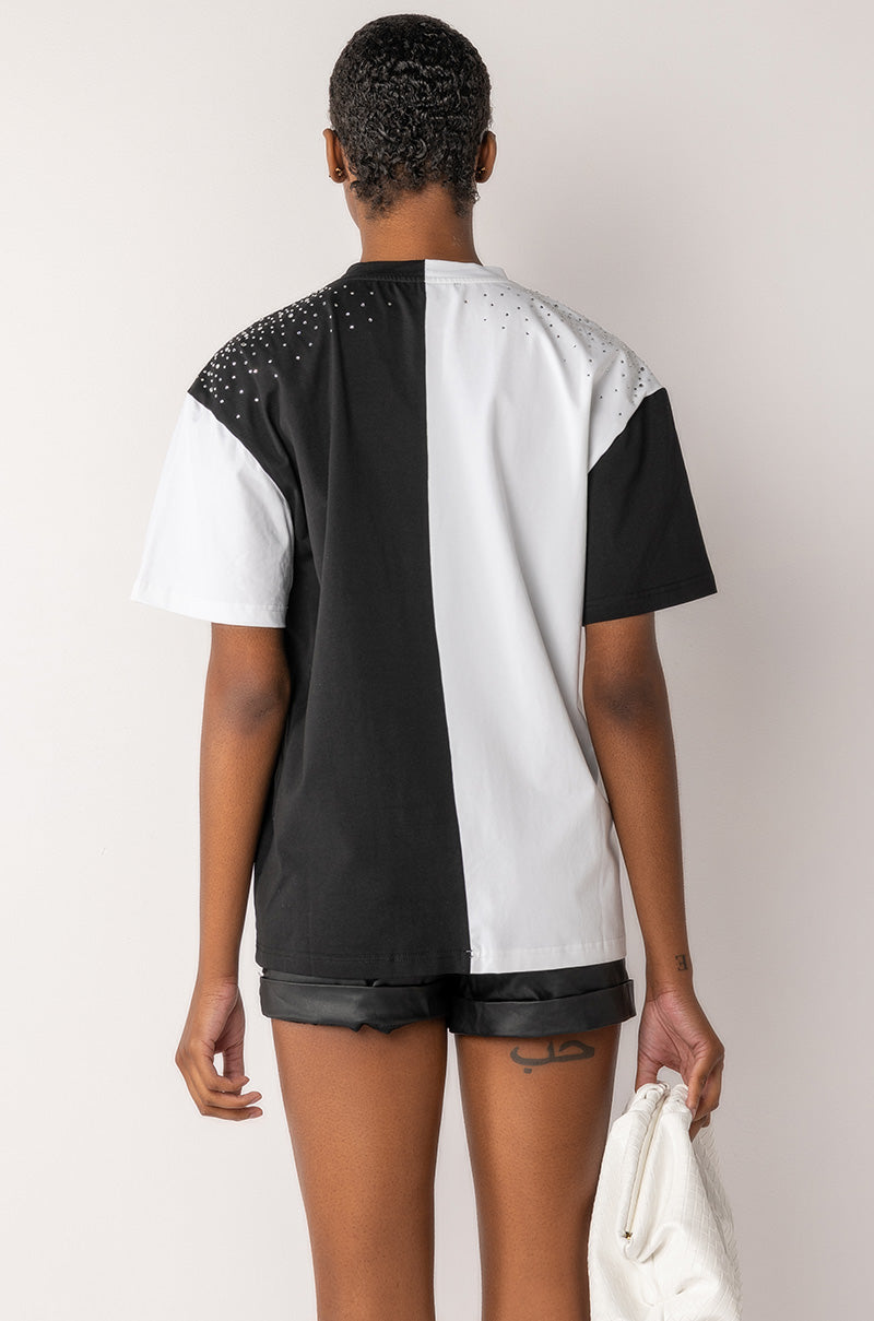 SEE YA LATER OVERSIZED RHINESTONE TSHIRT