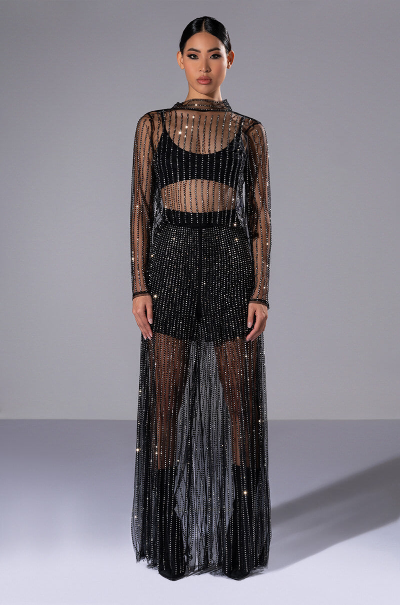 SELENA LONG SLEEVE EMBELLISHED TOP