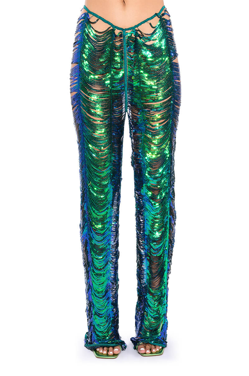SENORITA EMBELLISHED STRAIGHT LEG PANT