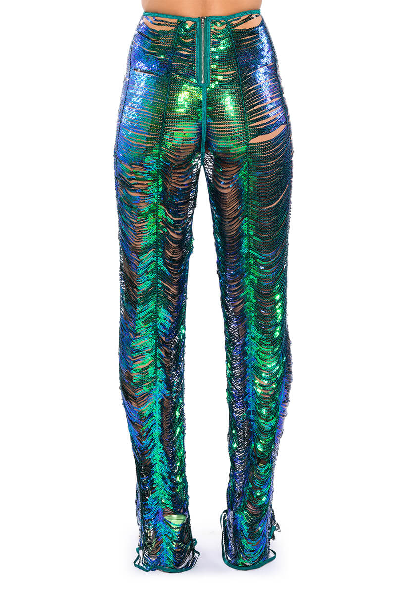 SENORITA EMBELLISHED STRAIGHT LEG PANT
