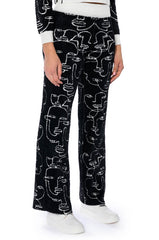 SHE'S GIVING ART REVERSIBLE WIDE LEG KNIT PANT