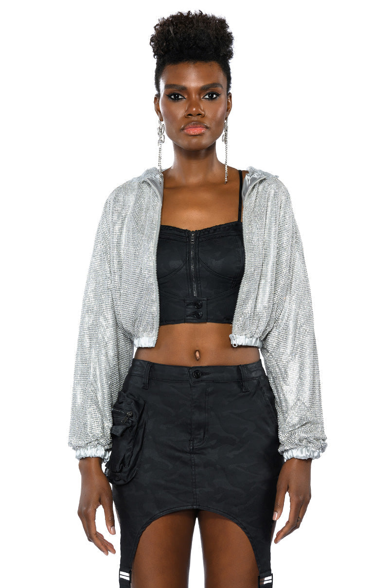 SHINE STAR RHINESTONE TOP