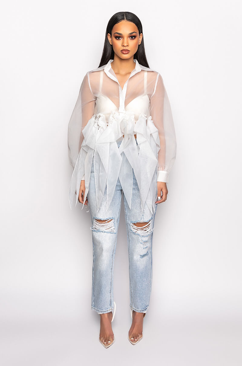 ENSLEY BUTTON DOWN BLOUSE