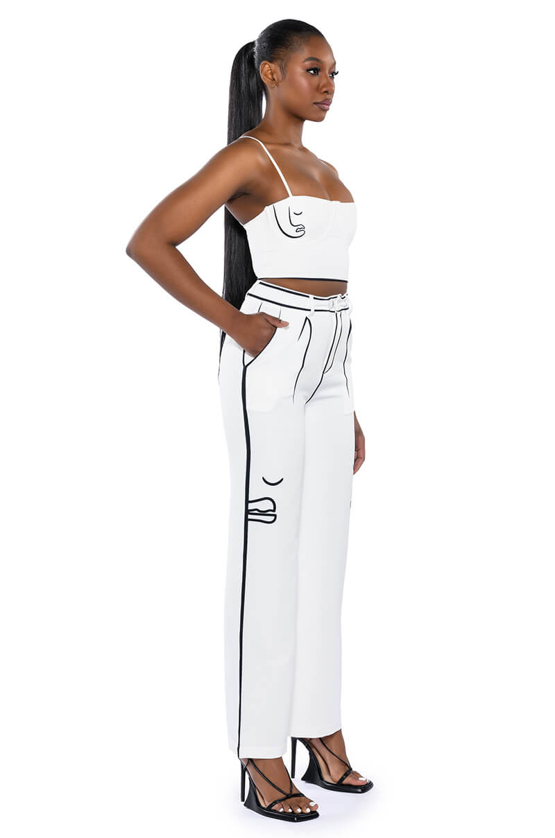 CELIA POP ART SCUBA PANTS