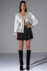 SKETCHY OVERSIZED CARDIGAN