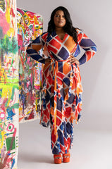 SKYART X AKIRA MAXI RUFFLE CARDIGAN