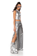 SLEEK VINYL ONE SHOULDER TOP