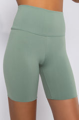 SNATCHED HIGH RISE BIKER SHORTS