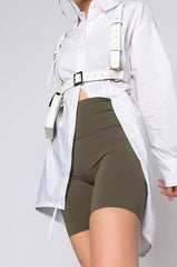 SNATCHED HIGH RISE BIKER SHORTS