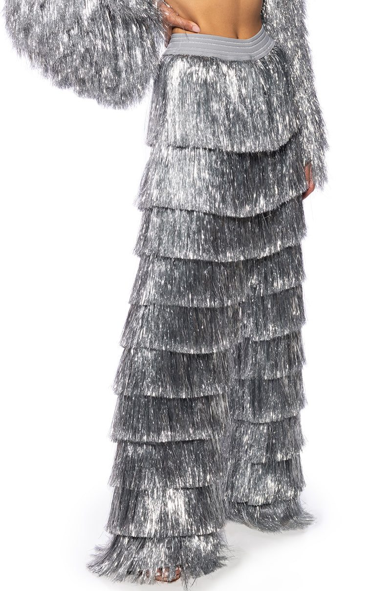 SO FANCY METALLIC FRINGE PANT