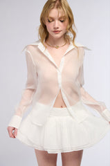 SOFT AND SWEET BUTTON DOWN BLOUSE