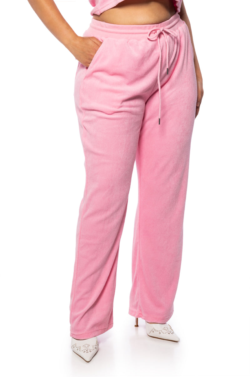 SOFT SPOT FLARED LOUNGE PANTS