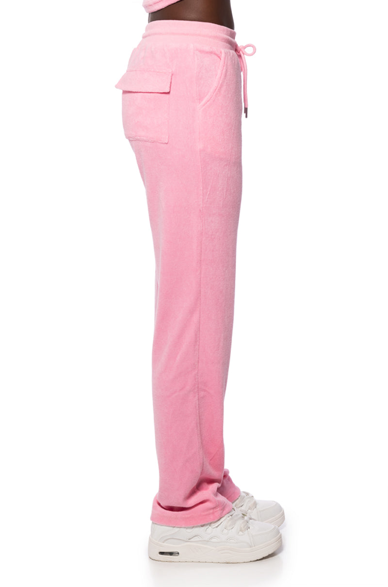 SOFT SPOT FLARED LOUNGE PANTS