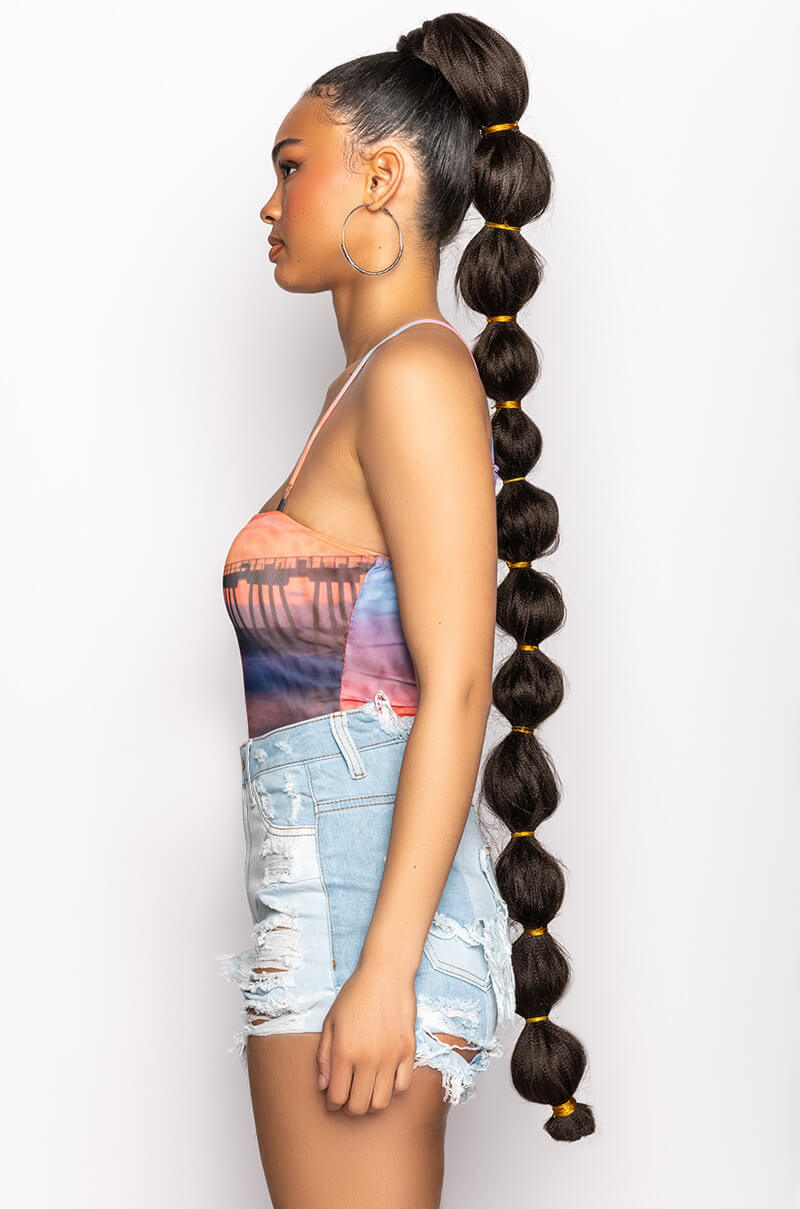 SOL SQUARE NECK MESH BODYSUIT