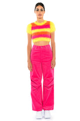 SOMETHING ABOUT THE SUN SHORT SLEEVE SWEATER