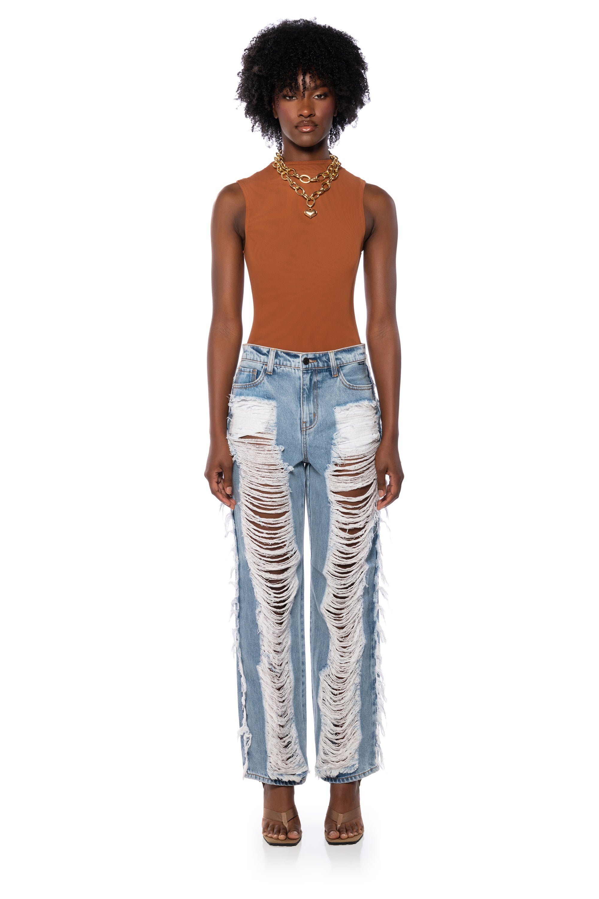 SO SOPHISTICATED RIPPED MEDIUM WASH JEANS