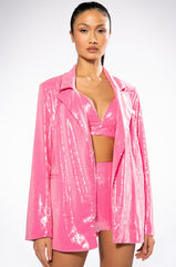 SPARKLE AND SHINE SEQUIN BLAZER