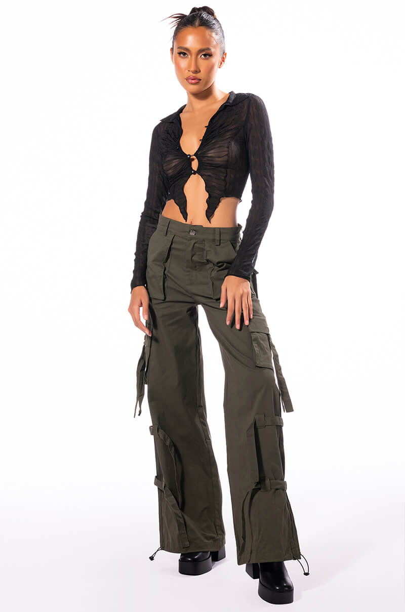 SPOIL YOU LONG SLEEVE COLLARED TOP