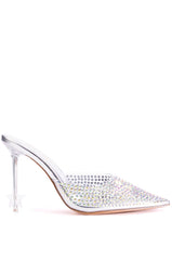 STARDOM SILVER STILETTO PUMP