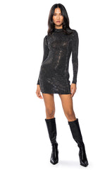 STARSHIPS MESH EMBELLISHED MINI DRESS