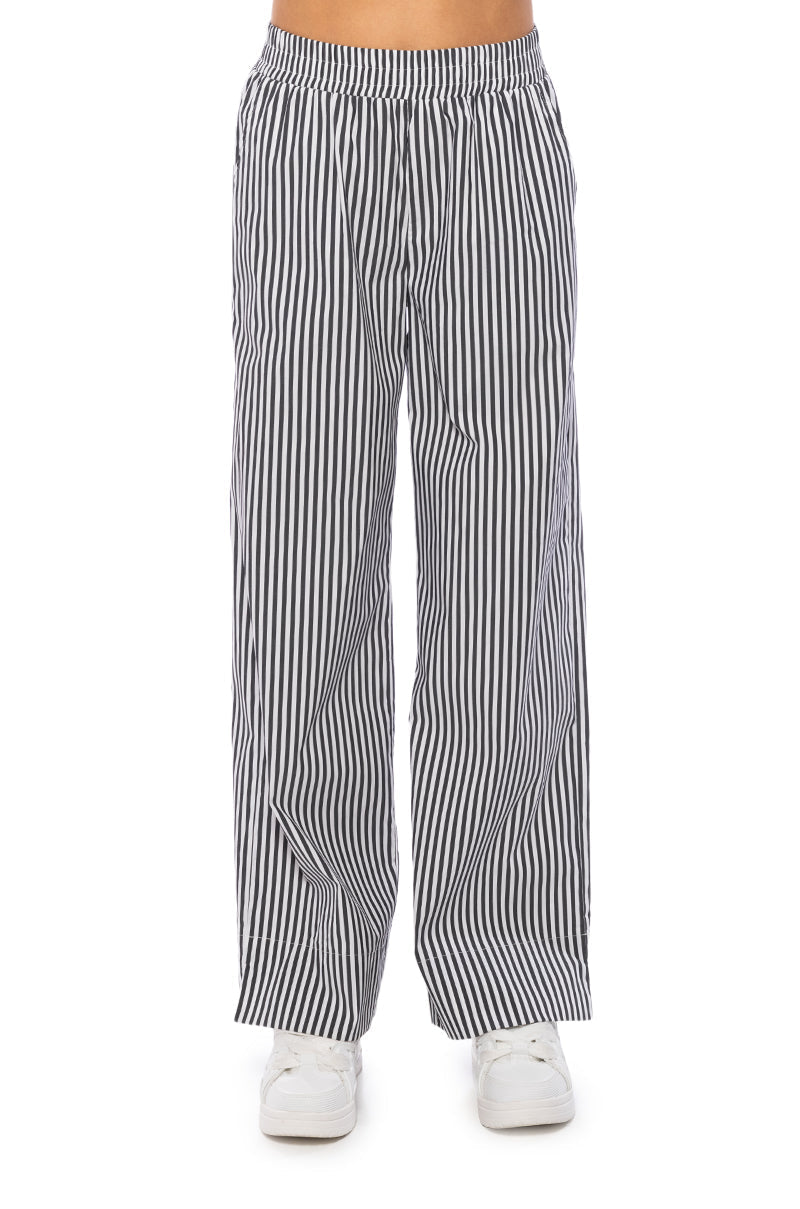 START THE DAY POPLIN PULL ON PANTS
