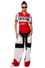 RACING WIDE LEG CARGO PANT