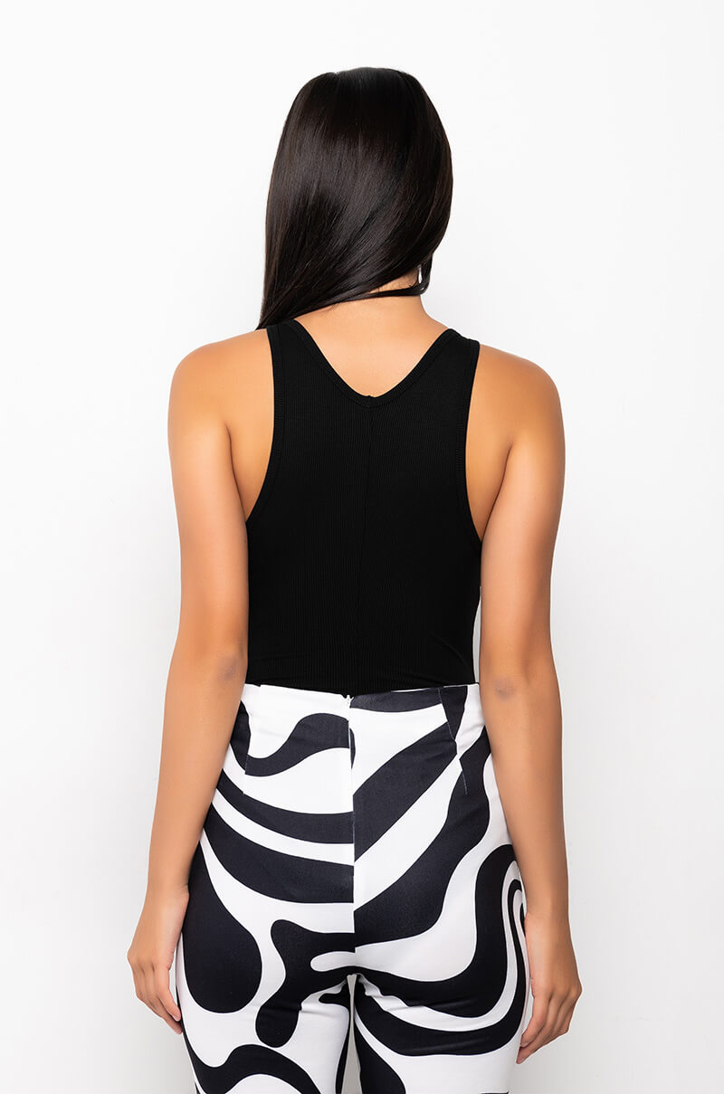 MAIA SLEEVELESS CUTOUT BODYSUIT