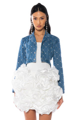 STELLA RHINESTONE DENIM JACKET
