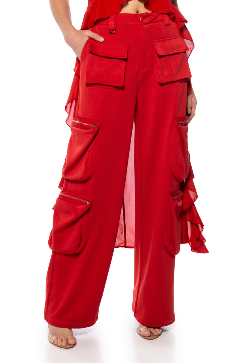 STEVIE SOFT SCUBA WIDE LEG CARGO