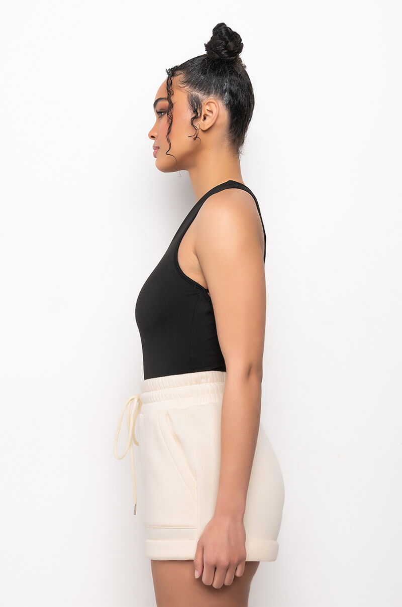 STRAPPED AND LOADED STRAPPY BACK SLEEVELESS BODYSUIT
